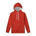 thumbnail image 3 of Sudadera con capucha con estampado 3D de tomate rojo para hombres y mujeres, sudadera con capucha de dibujos animados, sudaderas holgadas de manga larga, sudaderas holgadas de calle de gran tamaño, 3 of 5