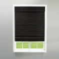 thumbnail image 3 of Radiance Cordless Bamboo Roman Shades, Flatweave Cordless Blinds, Espresso, 48" W x 64" L, 3 of 12
