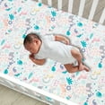 thumbnail image 5 of Bedtime Originals Rainbow Jungle Elephant/Leopard 3-Piece Baby Crib Bedding Set, 5 of 9