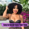 thumbnail image 3 of Women's short black curly hair with small curls fluffy and natural wig, 3 of 10