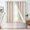 Privacy Natural-50"W x 63"L (Pack of 2), variant on Linen Lined Curta63 Inch Length For Living Room Darkening Bathroom Window Beige Short Drapes Kichen 50 Wide Farmhouse With Grommet Top 2 Panel Set