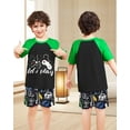 thumbnail image 2 of Fiodrimy Boys Pajamas Toddler Boys Summer Pajamas Dinosaur 2 Piece Short Sleeves Boy Pjs Kids Sleepwear Size 3-8 Years, 2 of 7