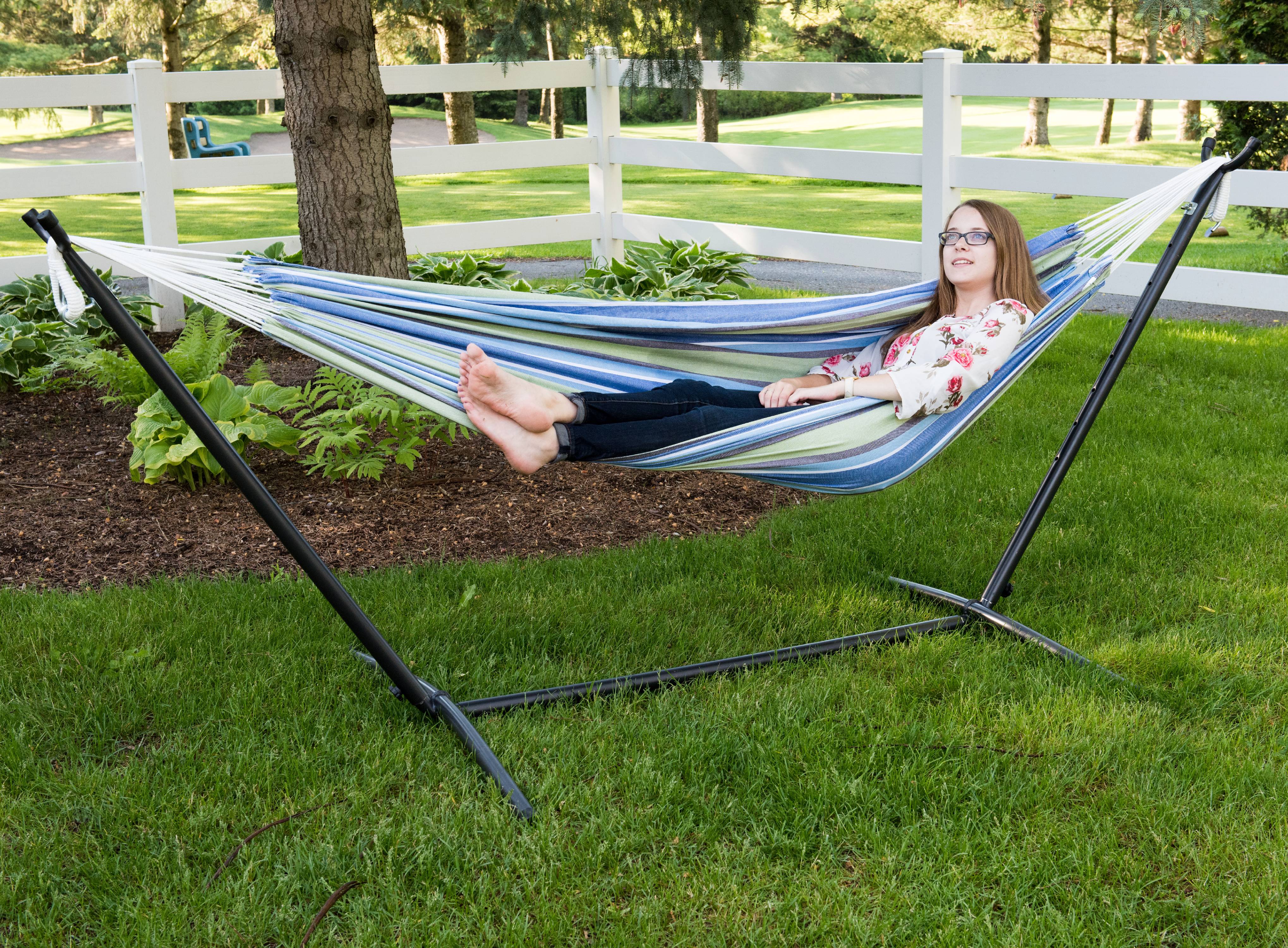 Vivere Double Oasis Hammock with 9ft Stand - image 2 of 6