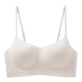 thumbnail image 4 of Ashirexll Wireless Bras for Women Everyday Bras Solid Color Lace Backless Seamless No Underwire TShirt Bra with Comfortable Support, 4 of 7