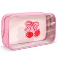 thumbnail image 1 of Bolsa de maquillaje Kacctyen Pink Bow Clear Coquette Pink PVC 26 x 8 x 15 cm, 1 of 6