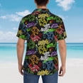 thumbnail image 6 of Balery Game Joysticks Print Men's Hawaiian Shirts Short Sleeve Beach Shirt Relaxed Fit Vacation Button Down Shirts-Medium, 6 of 9