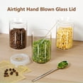 thumbnail image 4 of ZENS Glass Canisters Jar with Lid,Airtight Sealed 15 Fluid Ounce Spice Jars Sets of 2-4.76 x 3.15 IN, 4 of 6