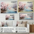 thumbnail image 4 of Designart "Blossom Serenity Japan Cherry painting I" Japanese Floater Framed Canvas Art Print, 4 of 7