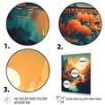 thumbnail image 3 of Designart "Mountain Top Asian Inspired Home IV" Japon Landscape Wall Art For Bathroom, 3 of 5