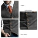 thumbnail image 5 of Chaleco formal de cuello en V gris para caballeros preocupados por el estilo, talla M, para otoño e invierno, para hombre, 5 of 6