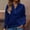 Dark Blue, variant on Women Casual Oversized Long Sleeve, Oversized Comfy Cord Knit Tops, Crewneck Sweatshirts Pullover