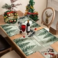 thumbnail image 5 of Uutvery Christmas Polyester Linen Placemats with Heat Insulated Dirt Resistant for Christmas Party Kitchen Dining Room Decor, Holiday Home Decoration, 5 of 6
