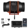 thumbnail image 1 of KFFKFF Inline Duct Fan Kit Carbon Filter, 402 CFM 6 inch EC Motor Exhaust Ventilation Fan with 10-Speed, PWM Controller, App Control, Timer, 1 of 9