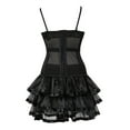 thumbnail image 3 of Clothing Womens Corset Dresses Bustier Skirt Tutu Gothic Lace Set Strapless for Elegant, 3 of 4