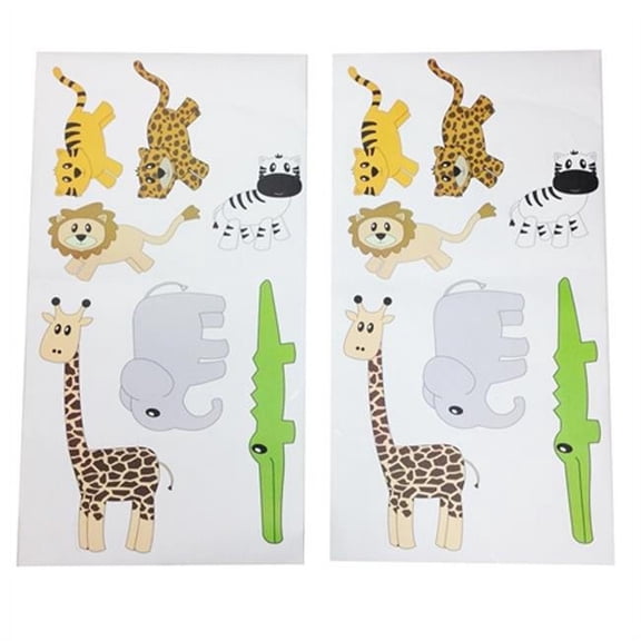 One Grace Place 10-14b045 Jazzie Jungle Boy Wall Decals