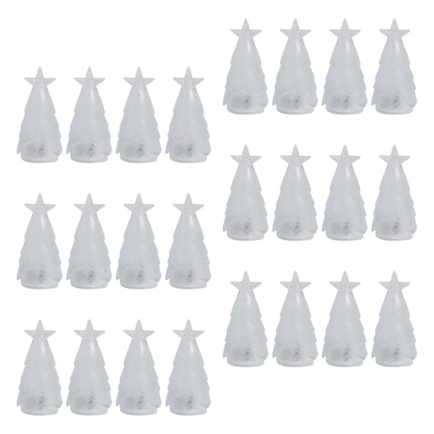 24 velas LED para árbol de Navidad, luz nocturna, adorno de mesa, velas sin llama Luz blanca brillante