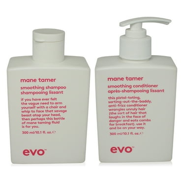 EVO Mane Tamer Smoothing Conditioner & Shampoo 10.14 oz Combo Pack