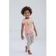 thumbnail image 2 of Conjunto de ropa para niñas pequeñas, camiseta y leggings de Barbie, color rosa 6, 2 of 6