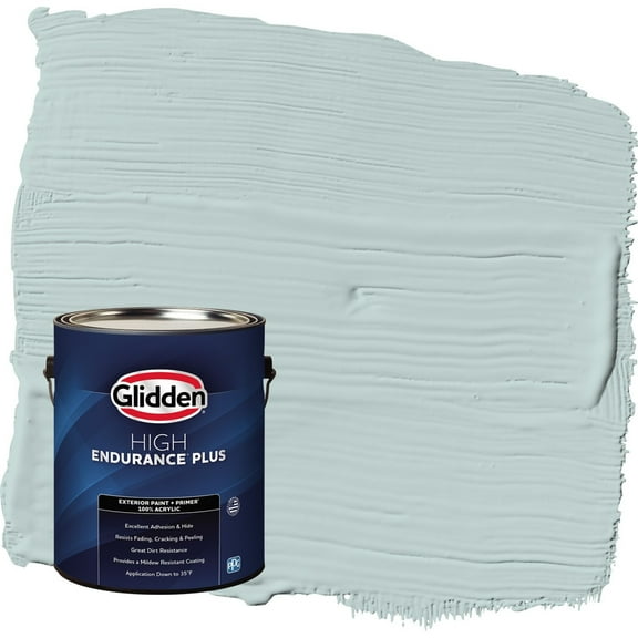 Glidden HEP Babbling Brook / Green Flat Exterior Paint with Primer, 1 Gallon