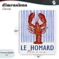 thumbnail image 4 of Stupell Industries Traditional Le Homard Nautical Stripes Canvas Art, 16 x 20, by Kim Allen, 4 of 8