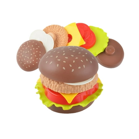 Fast Food Deluxe Dinner | Diner Food For Creative Pretend Play | Classic American Meal Includes Burger,