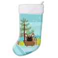 thumbnail image 1 of Carolines Treasures BB4138CS Merry Christmas Tree French Bulldog Brown Christmas Stocking, 1 of 2
