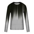 thumbnail image 4 of VERUGU Mens Shirts Fashion Gradient Color Print Long Sleeve Graphic Tee Outdoor Daily Round Neck T-Shirts Spring Fall Pullover Tops Gray 4XL, 4 of 5