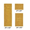 thumbnail image 2 of Better Trends Premium 3 Piece Bathroom Rug Set 100% Cotton, Extra Soft Tufted Bath Mat, Water Absorbent & Reversible Mat, Yellow Lux Collection, 2 of 2