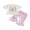 Pink, variant on BemeyourBBs Toddler Baby Girl Back to School Outfits Kids Kindergarten Outfits Baby Girls Spring Summer Fall Clothes Short Sleeve Lace Trim Stationery Print T Shirt Tops Plaid Flared Pants Sets