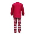 thumbnail image 4 of Vestido Rojo Para Padres E Hijos Conjunto de pijama familiar de 2 piezas Conjunto de ropa de dormir de estilo navideño con estampado de árbol informal Cgtredaw Niño Rojo 2-3T 3T para Niño, 4 of 8