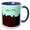 Blue/White, variant on 3drose, New York Skyline - Americana Art - Cities, 11oz Two-tone Blue Mug
