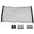 thumbnail image 2 of jfqm Fit for Car Mesh Elastic Nylon Rear Back Cargo Trunk Storage Organizer Luggage Net Holder Accessory (Color : SingleLayer110X60cm), 2 of 5