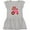 AC-Heather Grey, variant on Inktastic Pink Tractor Big Sister Girls Toddler Dress