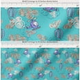 thumbnail image 2 of Soimoi Cotton Poplin Fabric Clouds,Hot Air Balloon & Helicopter Transport Print Fabric by The Yard 42 Inch Wide, 2 of 7