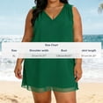 thumbnail image 4 of Pafei Tyugd Chiffon Tank Tops for Women Plus Size Loose Fit Cozy Sleeveless Shirts Casual V Neck Solid Color Summer Tees Green 4XL, 4 of 8