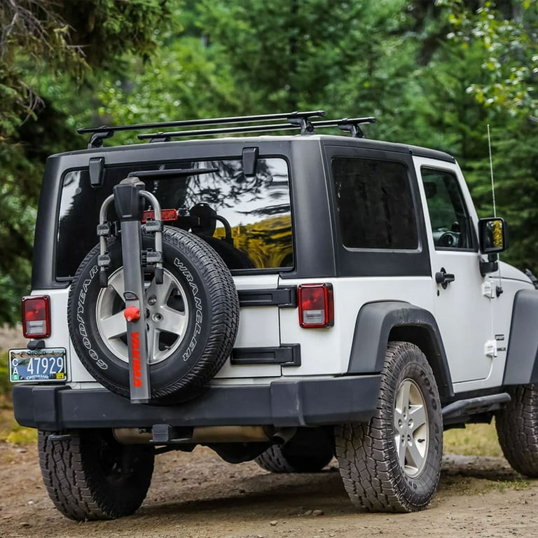Bike rack for spare tire jeep hotsell