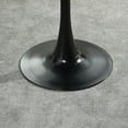 thumbnail image 4 of Homy Casa 31.5" Dining Table, Modern Round Bistro Table with Tulip Base for Kitchen Café, Black, 4 of 8
