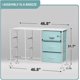 thumbnail image 3 of LLisha Kids Dresser with 9 Drawers - Storage Unit Organizer Chest for Clothes - Bedroom, Kids Room, Nursery, & Closet, 3 of 12