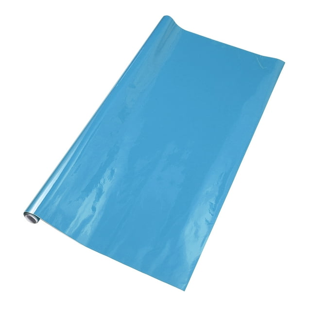 Película de envoltura protectora azul claro Unique Bargains 2.95ft x 59.84inch cubierta de vinilo exterior e interior 5.5mil 1 Pc PVC universal