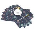 thumbnail image 2 of XMXT 1 Pcs Woven Placemats, Aztec Nation Tribal Patterns Stain Resistant Anti-Skid Placemat for Kitchen Table, 12 x 18 inches, 2 of 6