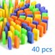 thumbnail image 1 of New Domino Train Car Set Sound Light Automatic Laying Domino Brick DIY Colorful Dominoes, 1 of 5