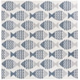 thumbnail image 2 of Unique Loom Outdoor Coastal Collection Area Rug - Pesci (10' Square Navy Blue/Ivory), 2 of 6