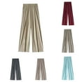 thumbnail image 4 of WCMZJ Womens Elastic High Waist Wide Leg Pants Lightweight Loose Long Pants Plus Size Solid Color Pull On Trousers, 4 of 4