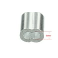 thumbnail image 4 of 8mm 5/16-inch Cable Wire Rope Aluminum Sleeves Clip Crimping Loop 10pcs, 4 of 5
