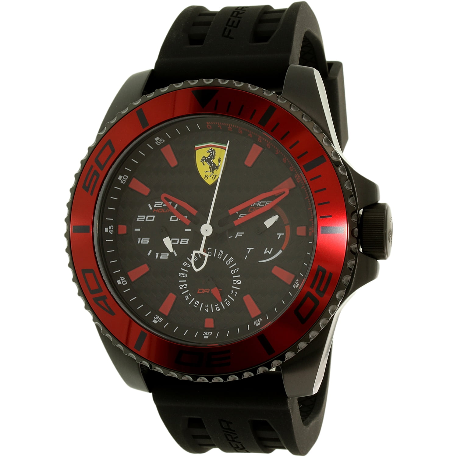 Ferrari - Ferrari Men's Kers 0830310 Black Rubber Quartz Watch