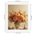 thumbnail image 2 of Paint By Numbers Kit for Adults Beginner - Cream Peony Bouquet With Orange Blooms DIY Canvas Painting Kits for Adults, Frameless Paint By Number for Adults for Home Wall Decor 16x20 Inch, 2 of 7