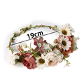 thumbnail image 2 of Diadema de flores boho, corona de pelo, guirnalda Floral, corona, Halo, tocado con cinta, fiesta de boda Ormromra CPB-DE-LYY771-2, 2 of 5