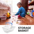thumbnail image 4 of Mini Panier de Courses pour Enfants Panier Creux Jeu de Simulation Petit Panier Organisateur de Jouets Rangement en Fil Métallique Creux Petit Support de Rangement avec Poignée, 4 of 7