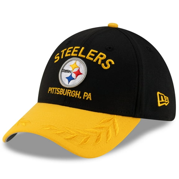 Men's New Era  Black/Gold Pittsburgh Steelers 2025 NFL Draft 39THIRTY Flex Hat