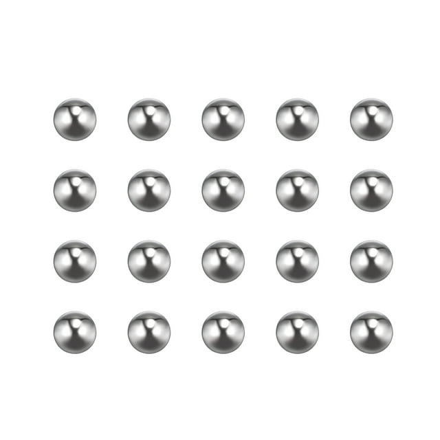 Unique Bargains Boules de Roulement en Acier Inoxydable 6mm 201 G200 Précision Lot de 50
